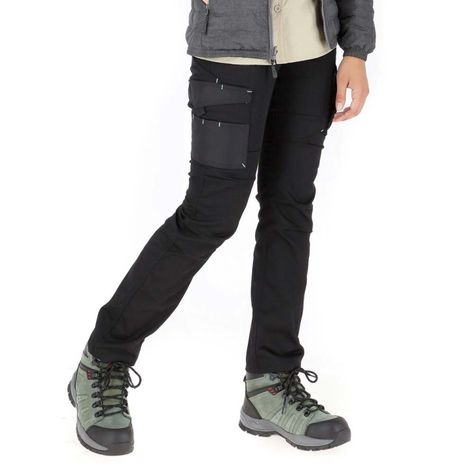 Pantalón Cargo HW Dakota Spandex Mujer Dark Shadow-0