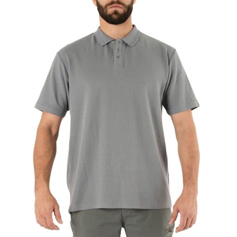 Polera Pique Quebec Manga corta Gris Hombre-0