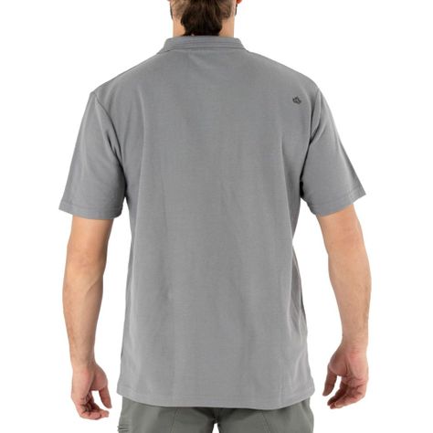 Polera Pique Quebec Manga corta Gris Hombre-1