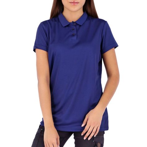 Polera Cooldry QUEBEC Manga corta  Mujer Azul-0