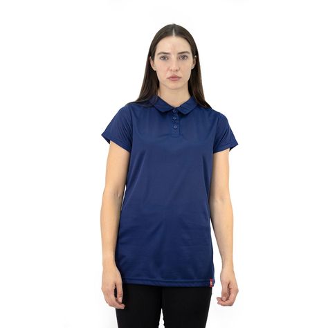 Polera Cooldry Quebec Manga corta Azul Mujer-0