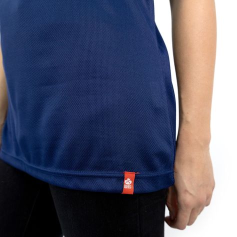 Polera Cooldry Quebec Manga corta Azul Mujer-5
