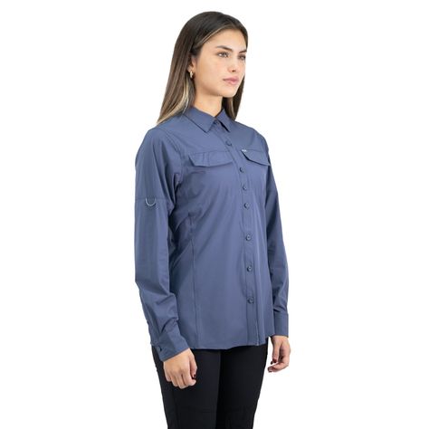 Camisa Hw Antakari Spandex Mujer Azul-1