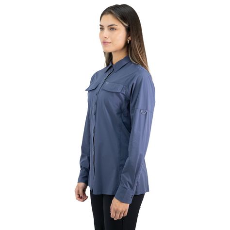 Camisa Hw Antakari Spandex Mujer Azul-2