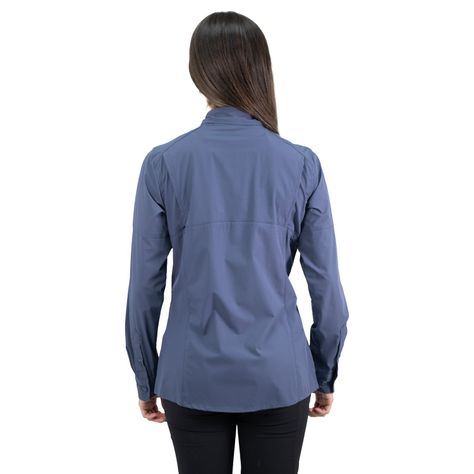 Camisa Hw Antakari Spandex Mujer Azul-3