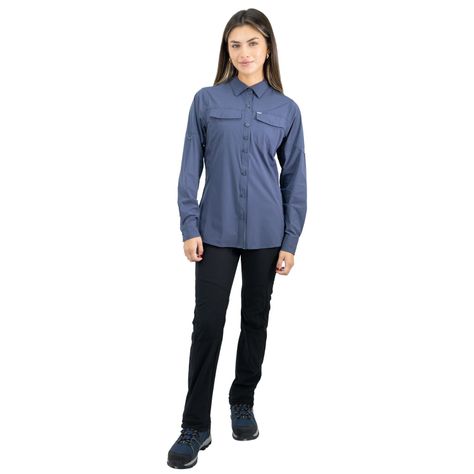 Camisa Hw Antakari Spandex Mujer Azul-4