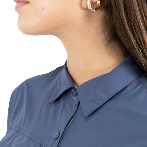 Camisa Hw Antakari Spandex Mujer Azul-5