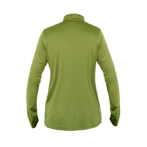 Polera Quebec Half-Zip Mujer Verde Oliva-1