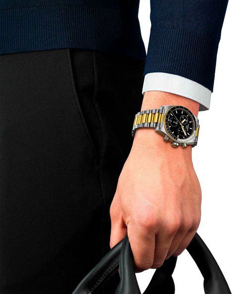 Reloj Tissot PRS 516 Chronograph Acero Bicolor-3