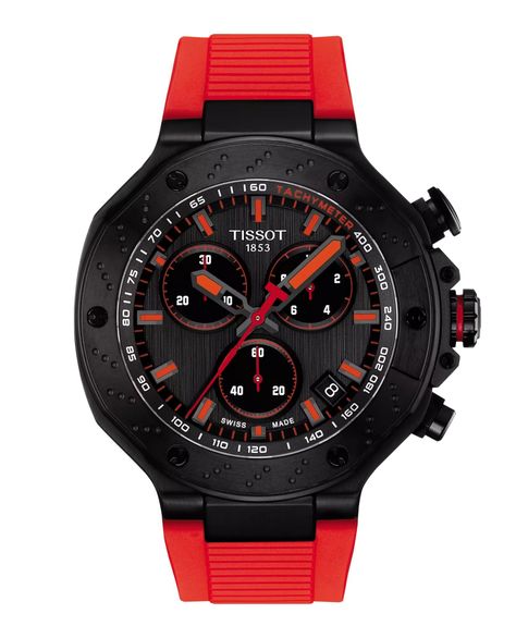 Reloj Tissot T-Race Chronograph Resina Rojo-0