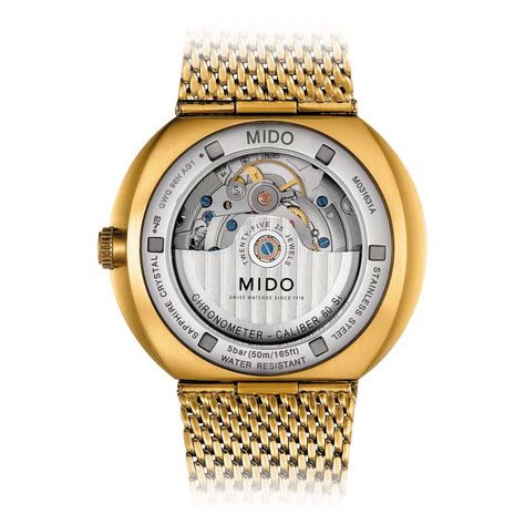 Reloj Mido Comander Icone Dorado-1