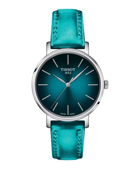 Reloj Tissto Everytime Cuero Verde-0