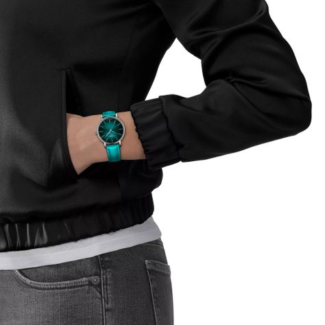 Reloj Tissto Everytime Cuero Verde-3