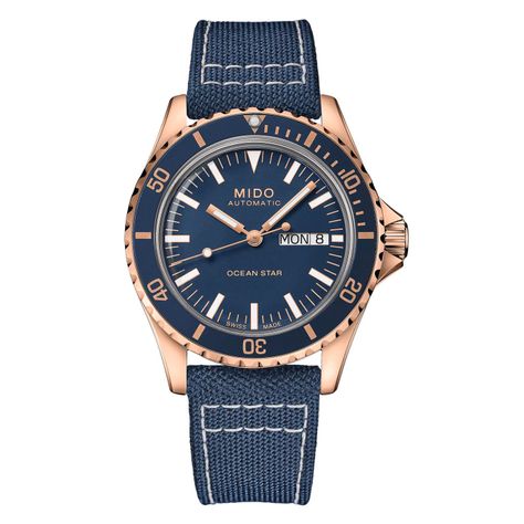 Reloj Mido Ocean Star Tribute Textil Azul-0