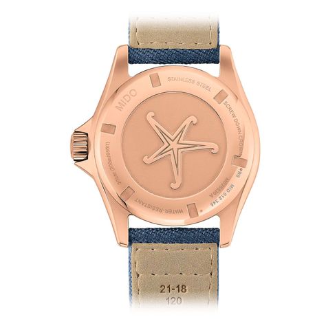 Reloj Mido Ocean Star Tribute Textil Azul-1