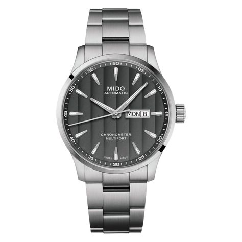Reloj Mido Multifort Crono Acero Negro-0