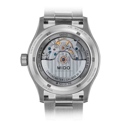 Reloj Mido Multifort Crono Acero Negro-1