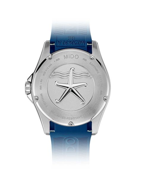 Reloj Mido Ocean Star 200 C Silicona Azul-1