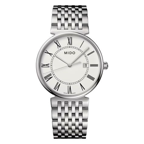 Reloj Mido Dorada Acero Blanco-0