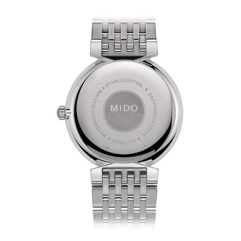 Reloj Mido Dorada Acero Blanco-1