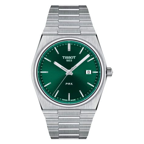 Reloj Tissot PRX 40mm Acero Verde-0