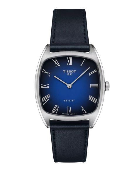 Reloj Tissot Stylist Cuero Azul-0