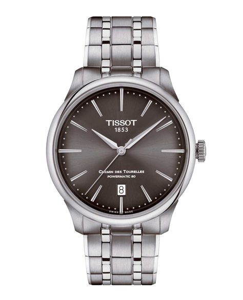 Reloj Tissot Chemin Des Tourelles Powermatic 80 Grafito-0