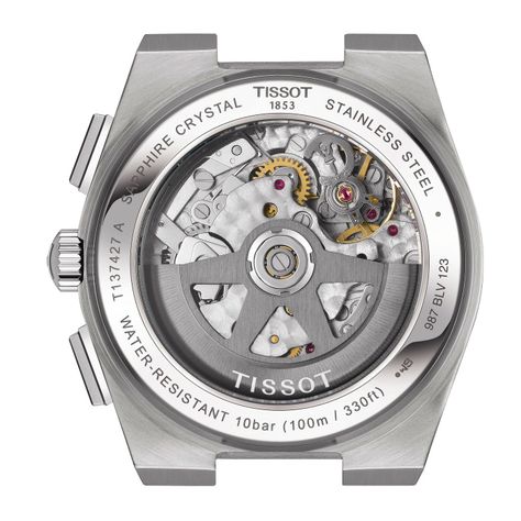 Reloj Tissot PRX 42mm Chrono Acero Blanco-3