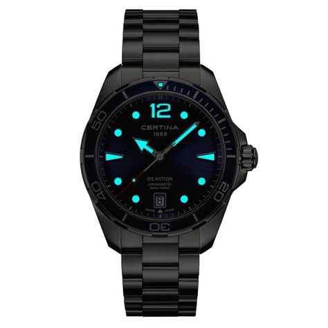 Reloj Certina DS Action Acero Azul-1