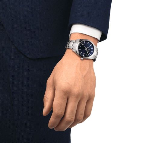 Reloj Tissot Gentleman Acero Azul-2