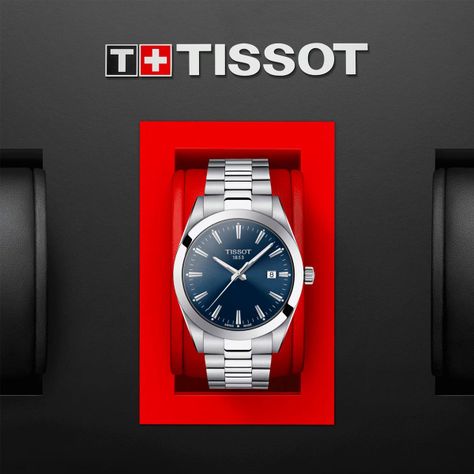 Reloj Tissot Gentleman Acero Azul-3