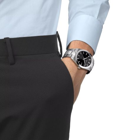 Reloj Tissot Gentleman Acero Negro-2