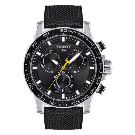 Reloj Tissot Supersport Chrono Textil Negro-0