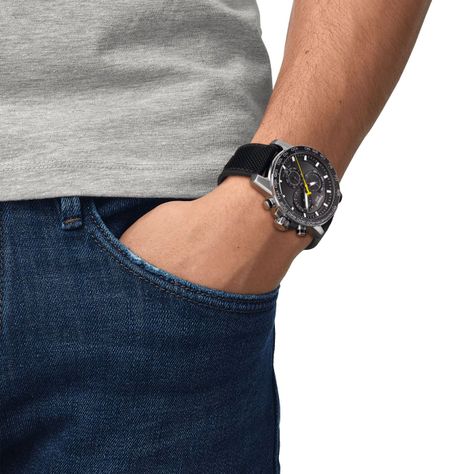 Reloj Tissot Supersport Chrono Textil Negro-3
