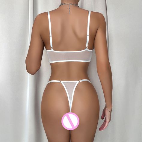 Set Lenceria Básica Blanca Renata-1