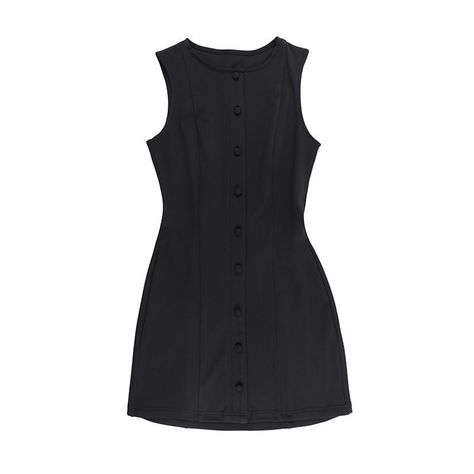 Vestido Ajustado sin Mangas Negro -5