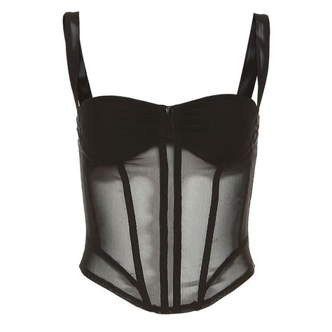CORSET TOP TIROS NEGRO SEVILLA-2