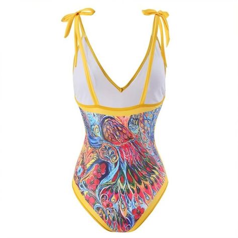 Traje De Baño Entero Amarillo Mujer Albanesa-2