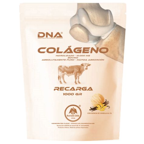 COLÁGENO BOVINO D N A® SABOR VAINILLA RECARGA 1 KG-0
