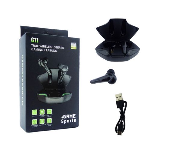 Audifono True Wireless Bluetooth Gamer Con Luz Y Cargador-3