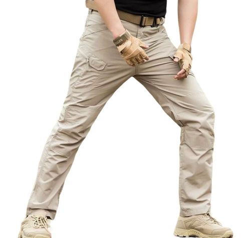 Pantalón Combate táctico militar hombre Airsoft/Caza/ Trekking Beige TALLA 34-1