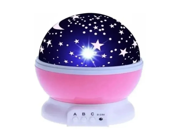 Lampara Proyecto Luz Led Espanta cuco Niño Niña Rosado-0