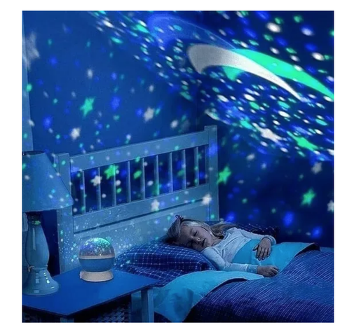 Lampara Proyecto Luz Led Espanta cuco Niño Niña Rosado-1
