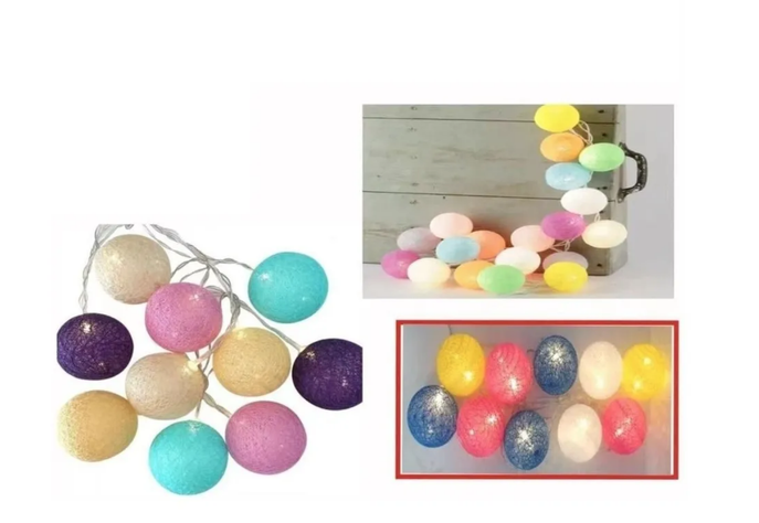 Luces Led Guirnaldas Esferas Hilos Colores 1,5mt A Pilas-2