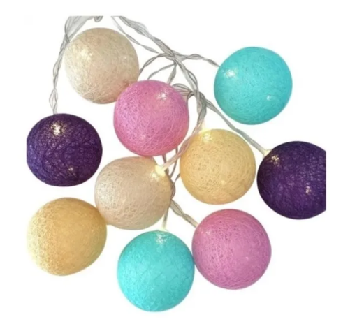 Luces Led Guirnaldas Esferas Hilos Colores 1,5mt A Pilas-0