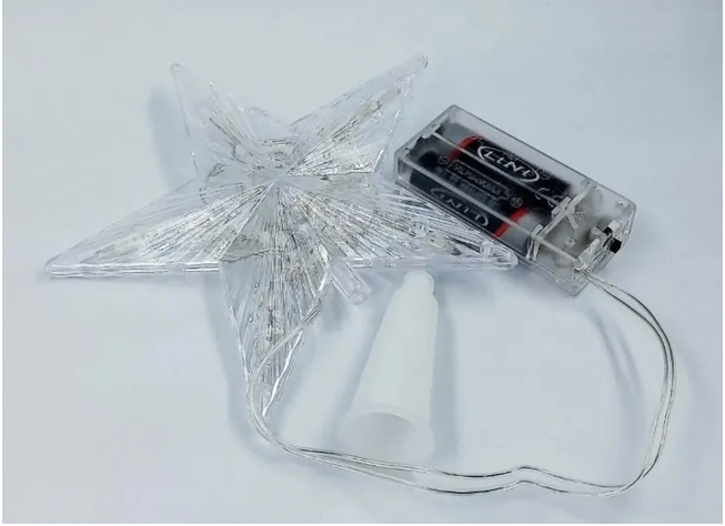 Estrella Led Para Árbol De Navidad Movimiento A Pilas Grande-1
