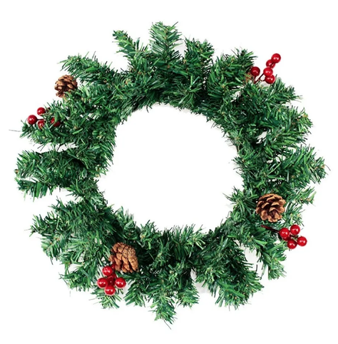 Corona Navidad 40 Cm Diseño 2-0