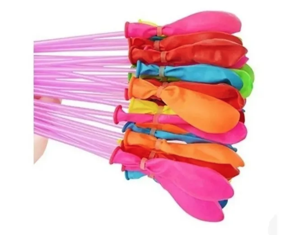 Bombitas De Agua 111 Globos De Colores Más Adaptador Llenado-2