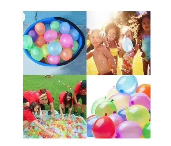 Bombitas De Agua 111 Globos De Colores Más Adaptador Llenado-5