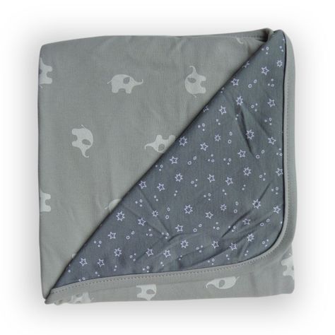 Manta para bebé de Algodón Premium Mini Me gris-1
